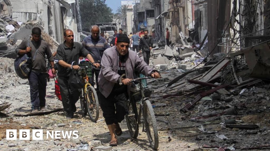 Hundreds of families displaced by Israeli air strikes on Gaza, Palestinians say