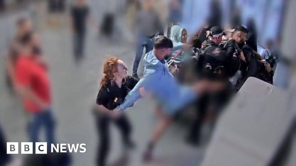 PC punched in Manchester Airport brawl ‘absolutely terrified’