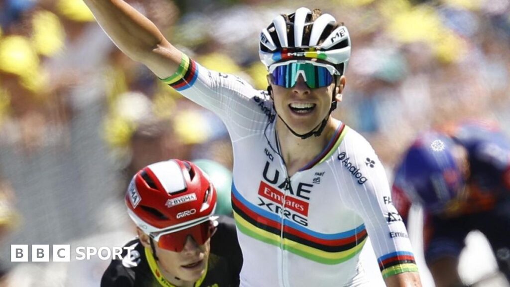 Tour de France 2025 results: Tadej Pogacar wins stage seven