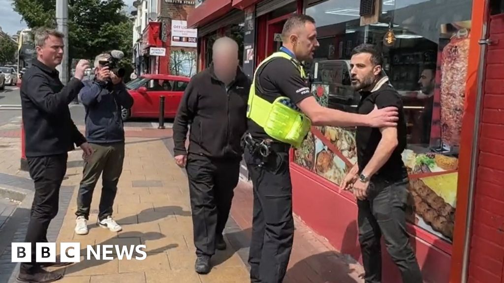 Mini mart workers selling illegal cigarettes confronted by BBC reporter Mini mart workers selling illegal cigarettes confronted by BBC reporter