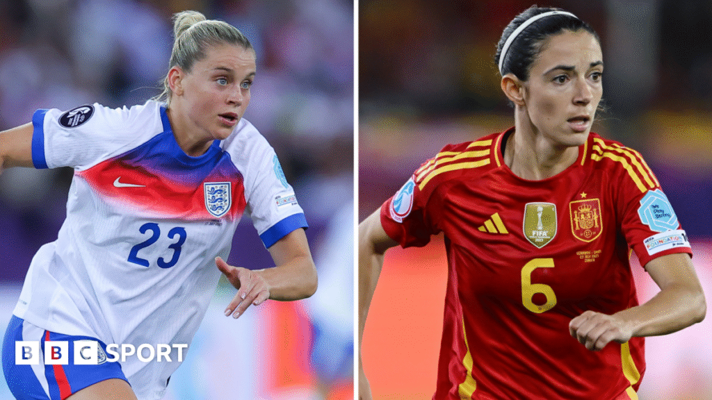 England v Spain: Key issues in Euro 2025 final