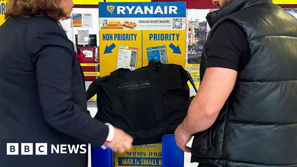 Ryanair increases size limits for free cabin bags