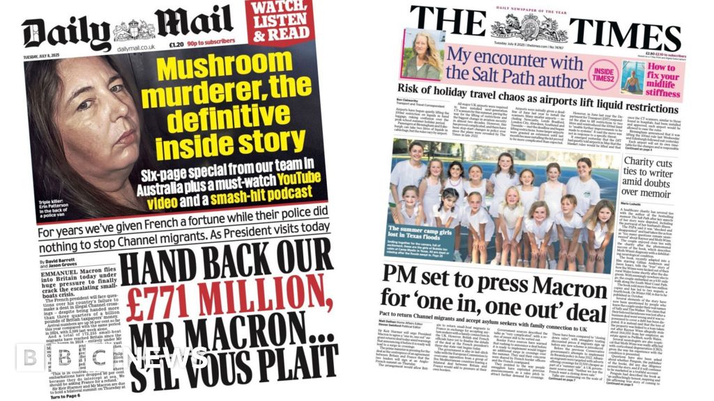 ‘PM to press Macron’ and ‘mushroom murders’ trial