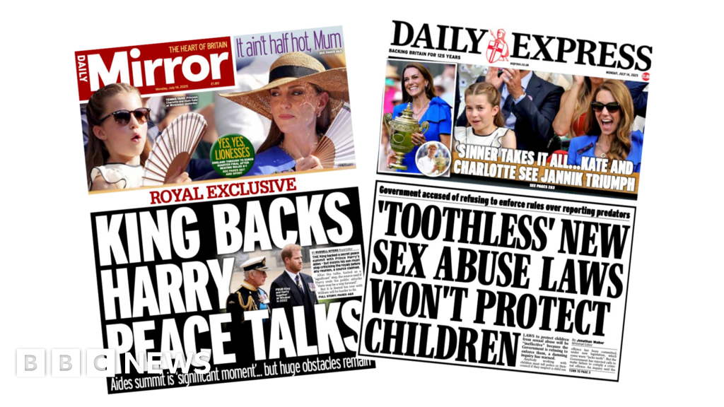 ‘Royal peace talks’ and ‘Sinner takes it all’