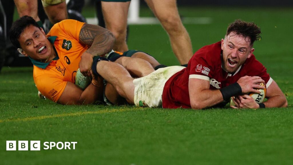 Australia 26-29 British and Irish Lions: Hugo Keenan’s late try clinches series win