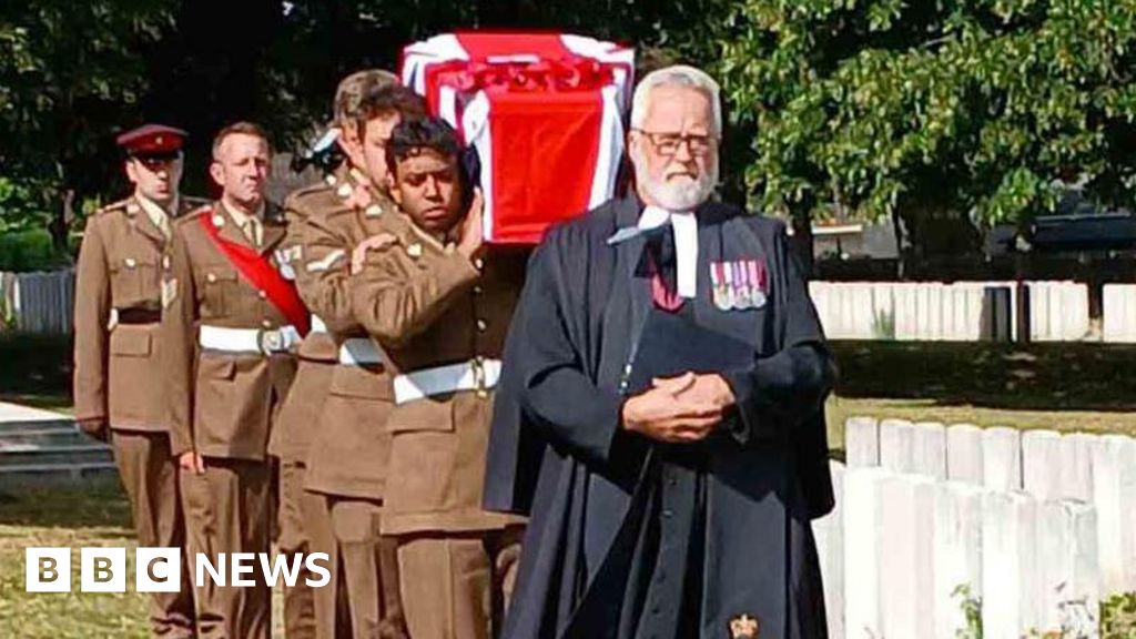 Reburial service held for World War One soldiers
