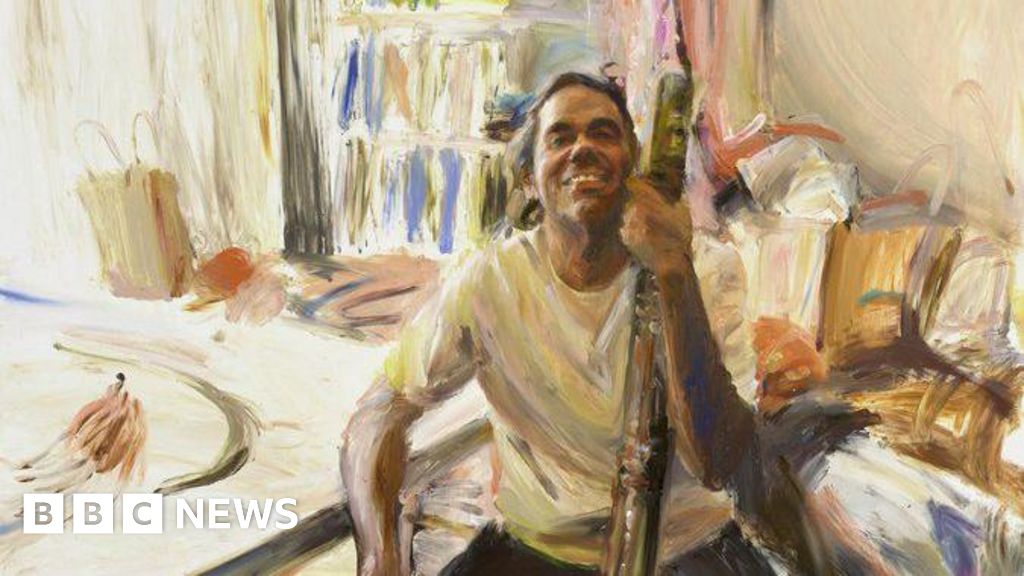 Finger painting by artist with nerve injury wins art award