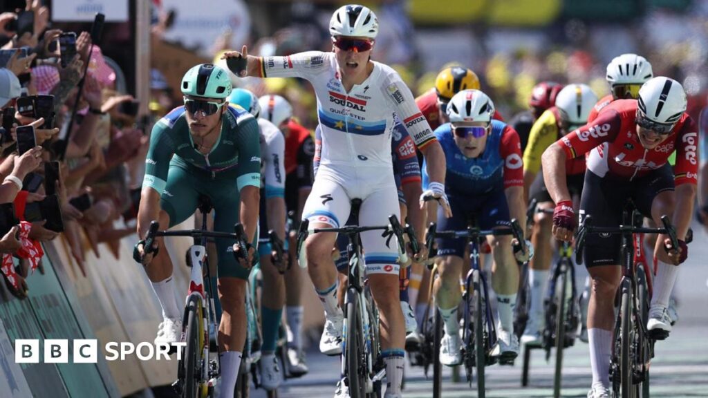 Tour de France 2025 results: Merlier wins as Van der Poel denied on stage nine Tour de France 2025 results: Merlier wins as Van der Poel denied on stage nine