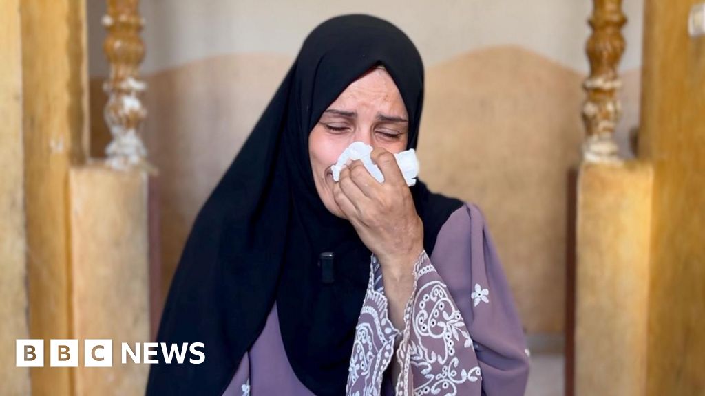 Mother mourns sons killed in Israeli strike while waiting for aid