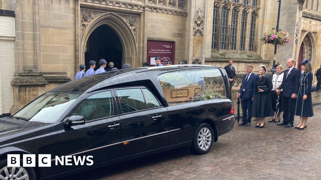 Funeral held for Norman Tebbit at Bury St Edmunds cathedral