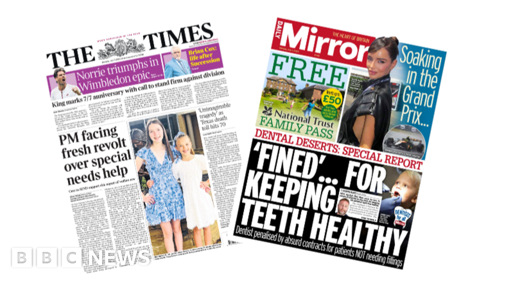 ‘PM facing revolt’ and ‘dental deserts’ ‘PM facing revolt’ and ‘dental deserts’