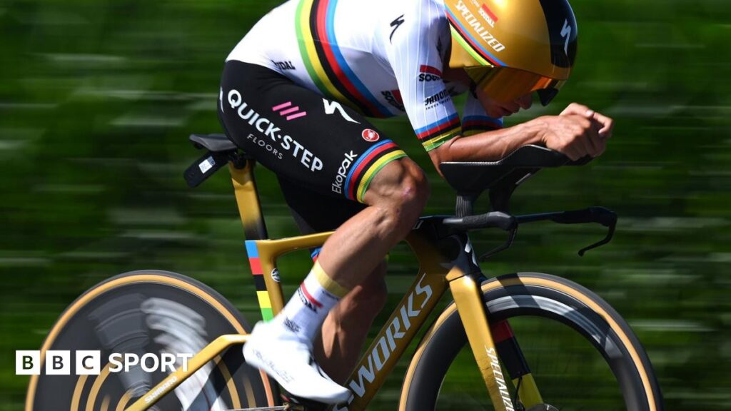 Tour de France 2025 results: Evenepoel wins stage five as Pogacar claims yellow jersey