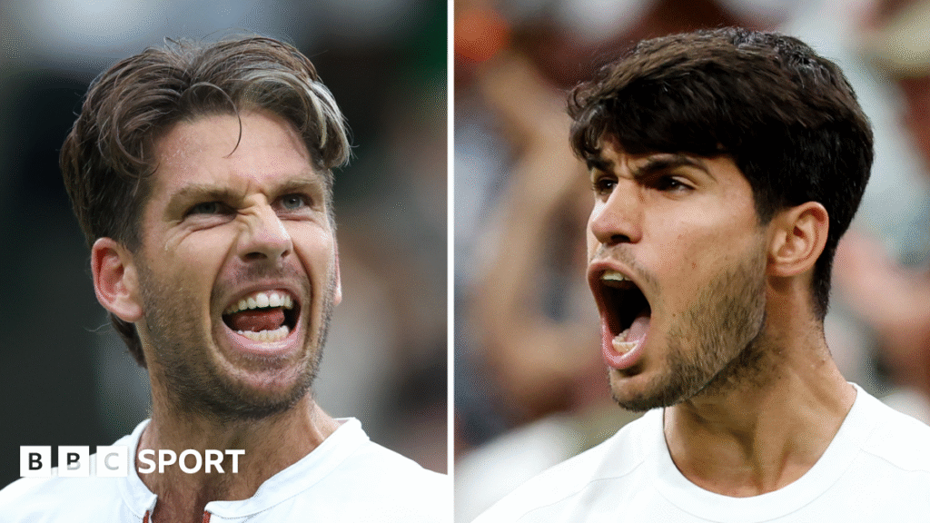Wimbledon 2025: Cameron Norrie faces Carlos Alcaraz in quarter-final