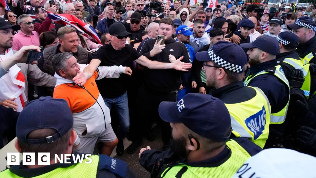 Two arrests as Bell Hotel protesters clash with police