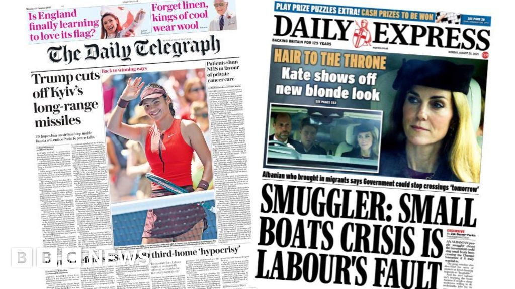 ‘Trump cuts off Kyiv’s missiles’ and ‘New blonde look’