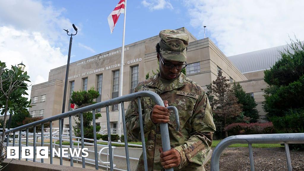 National Guard troops appear in Washington DC as mayor rejects ‘authoritarian push’ National Guard troops appear in Washington DC as mayor rejects ‘authoritarian push’