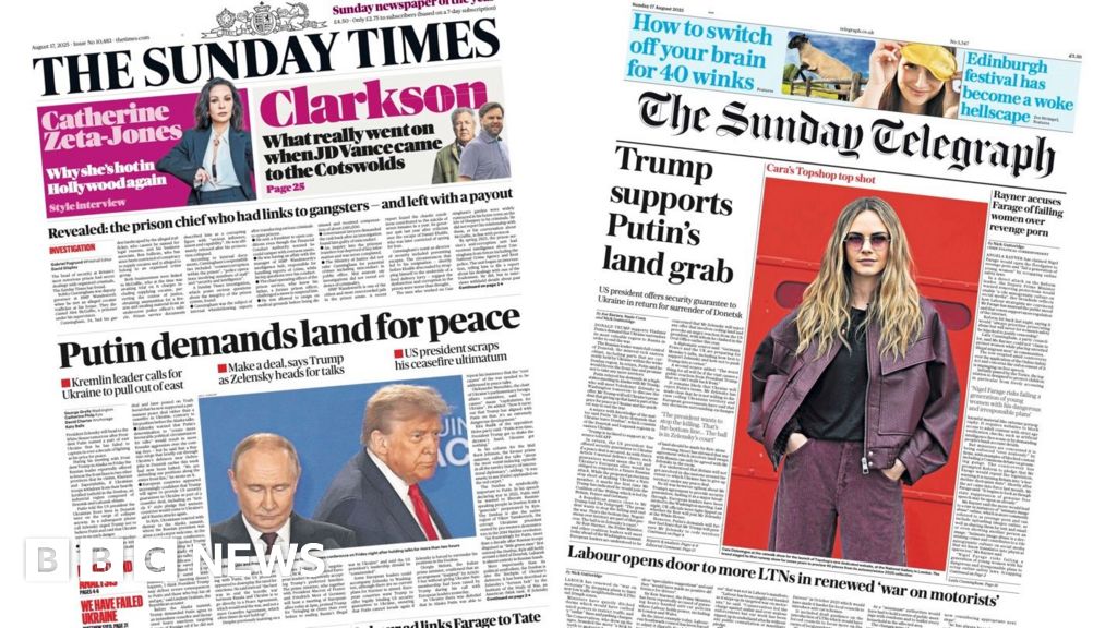 ‘Putin demands land for peace’ and ‘War on motorists’