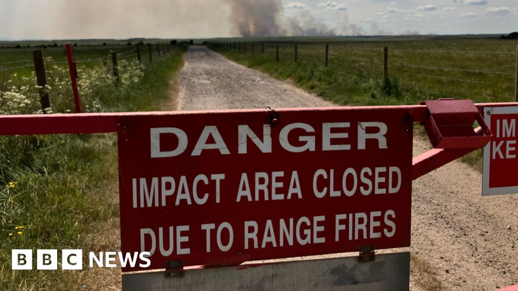 Hundreds of wildfires sparked by ‘live-fire’ military manoeuvres