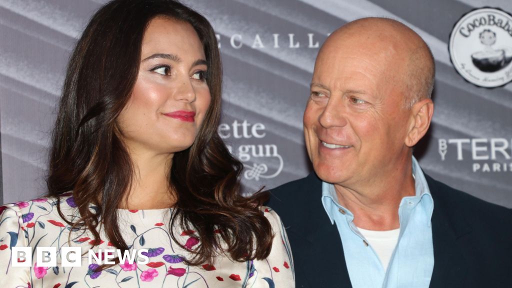 Bruce Willis’ wife Emma says he is in great health but brain is failing
