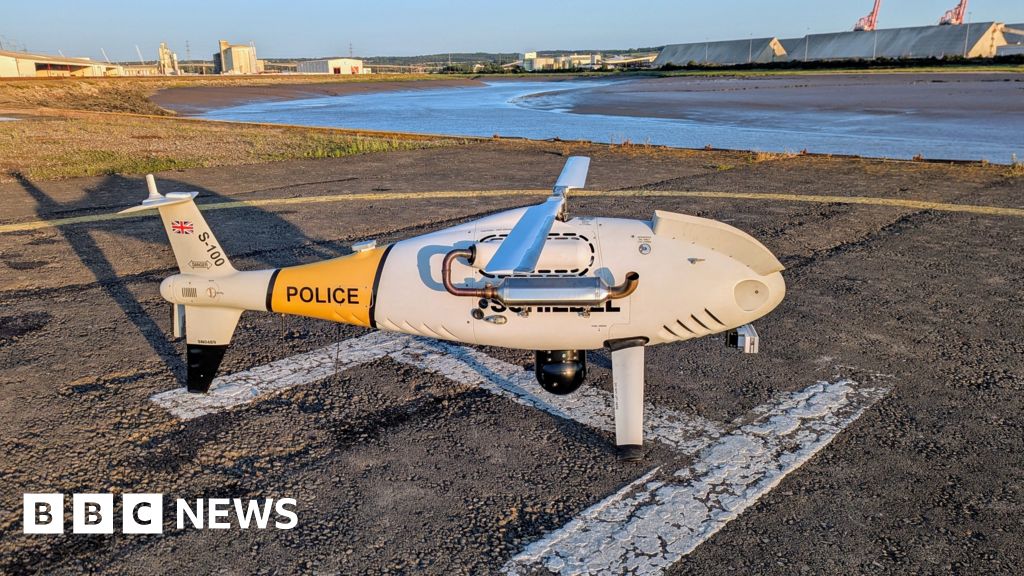 Unmanned police helicopter tested in UK for first time Unmanned police helicopter tested in UK for first time