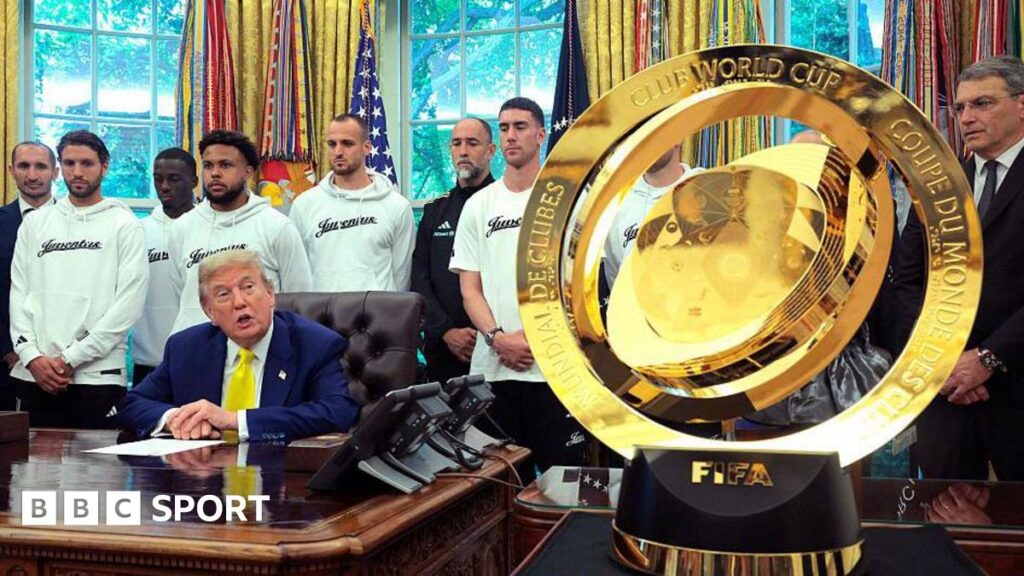 Club World Cup: Trophy on display in US President Donald Trump’s Oval Office