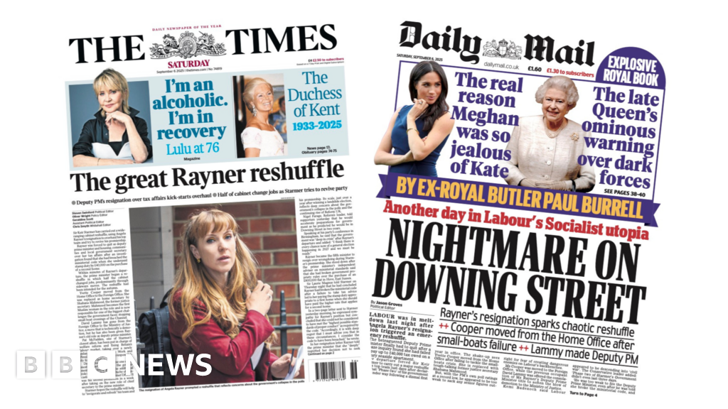 ‘The great Rayner reshuffle’ and ‘Nightmare on Downing Street’