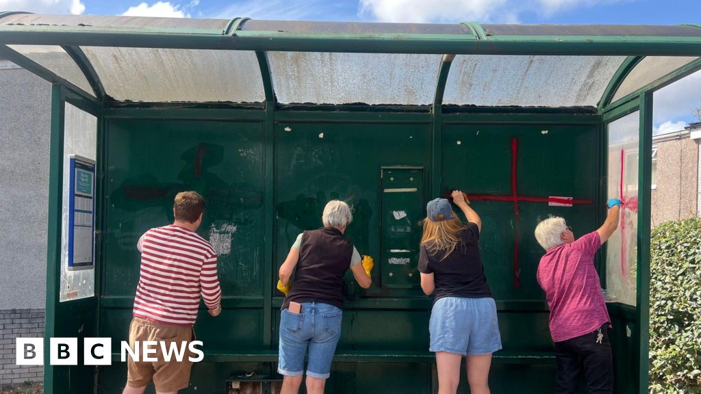 Cwmbran community unite to remove St George’s Cross ‘graffiti’