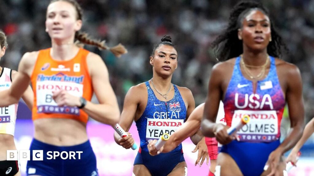 World Athletics Championships 2025: Great Britain miss out on first medal in mixed 4x400m relay