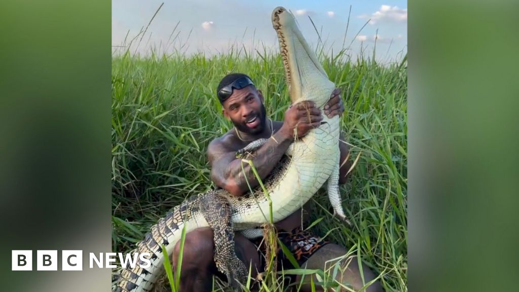 US influencer Mike Holston investigated over wild croc wrestling