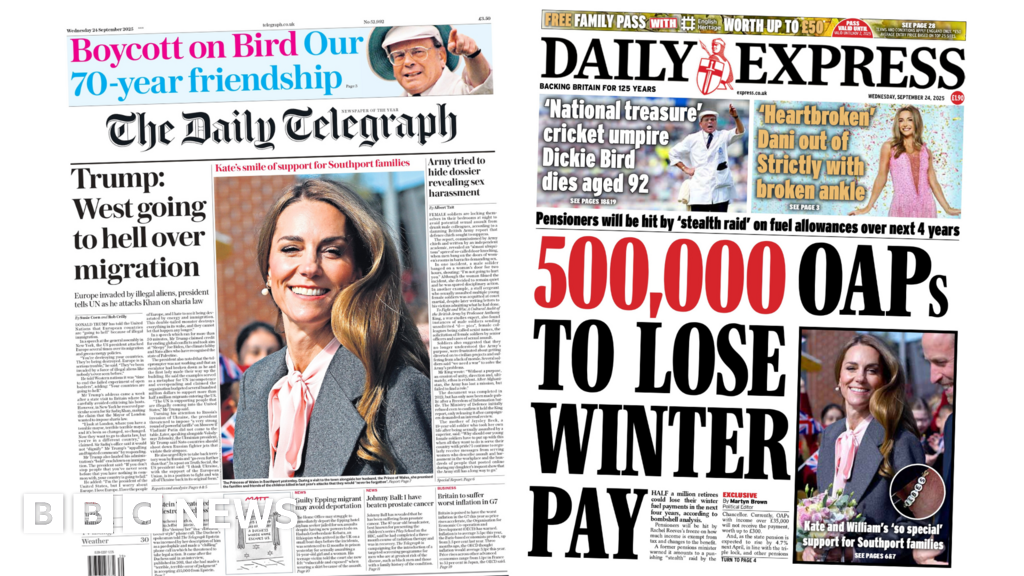 ‘West going to hell’ and ‘Kate and William’s support’ for Southport