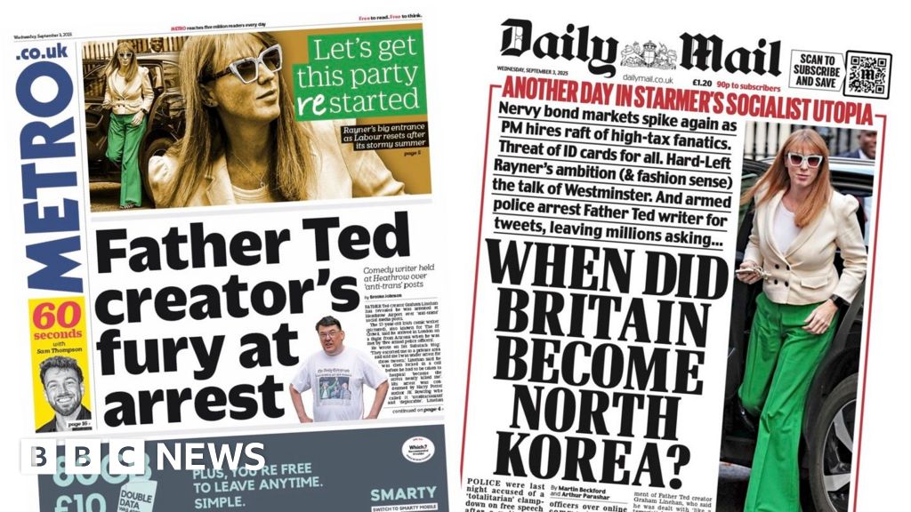 ‘Fury’ over Father Ted creator arrest and ‘nervy bond markets’