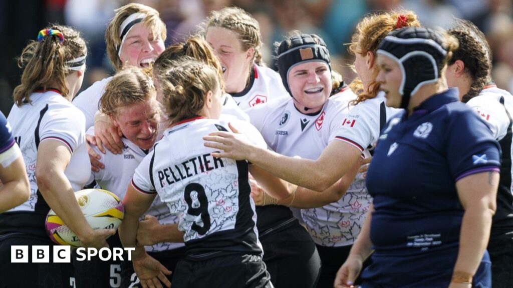 Women’s Rugby World Cup 2025: Scotland on course for England tie after loss to Canada
