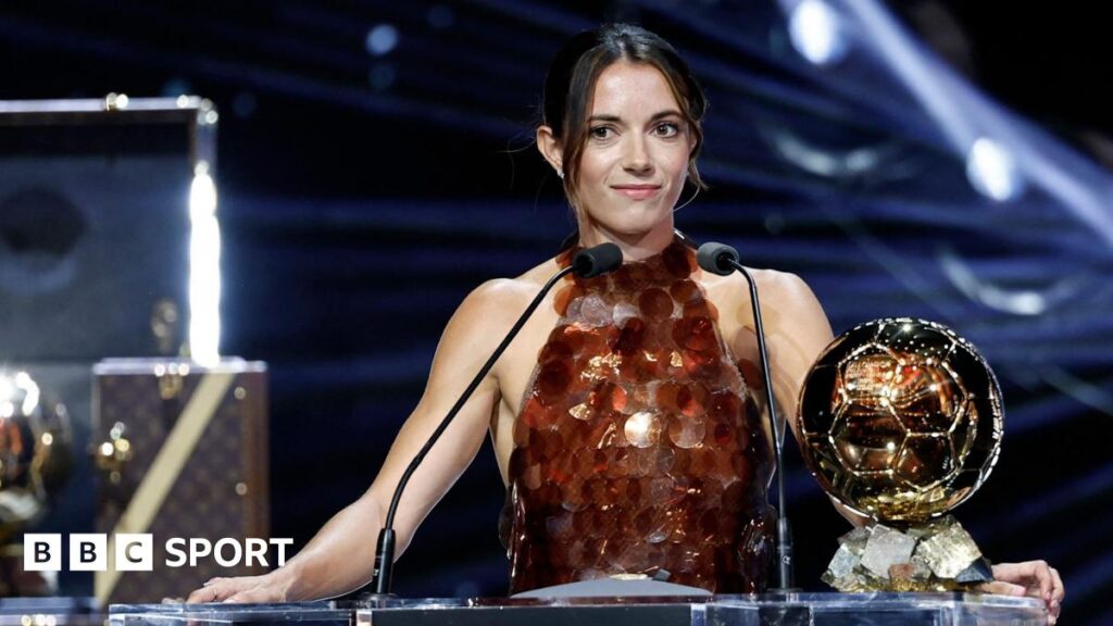 Spain’s Aitana Bonmati wins third women’s Ballon d’Or award