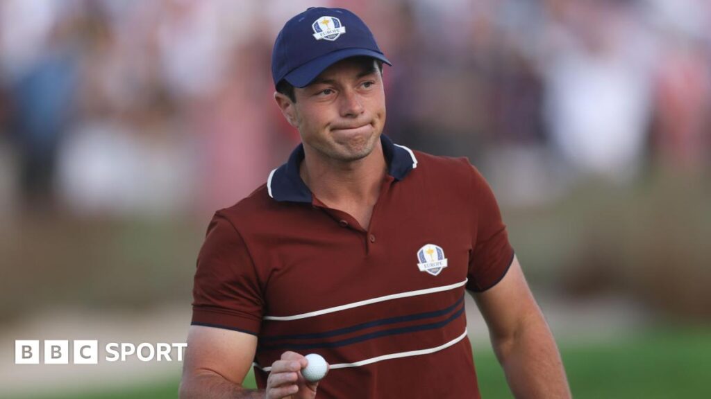 Ryder Cup 2025: Europe’s Viktor Hovland out of singles match v Harris English