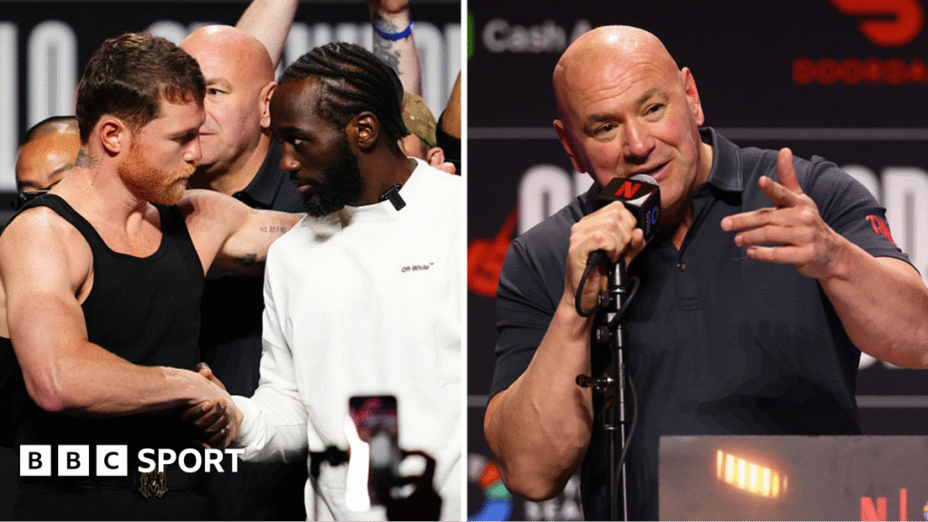 Canelo vs Crawford: UFC chief Dana White clashes with reporter at news conference