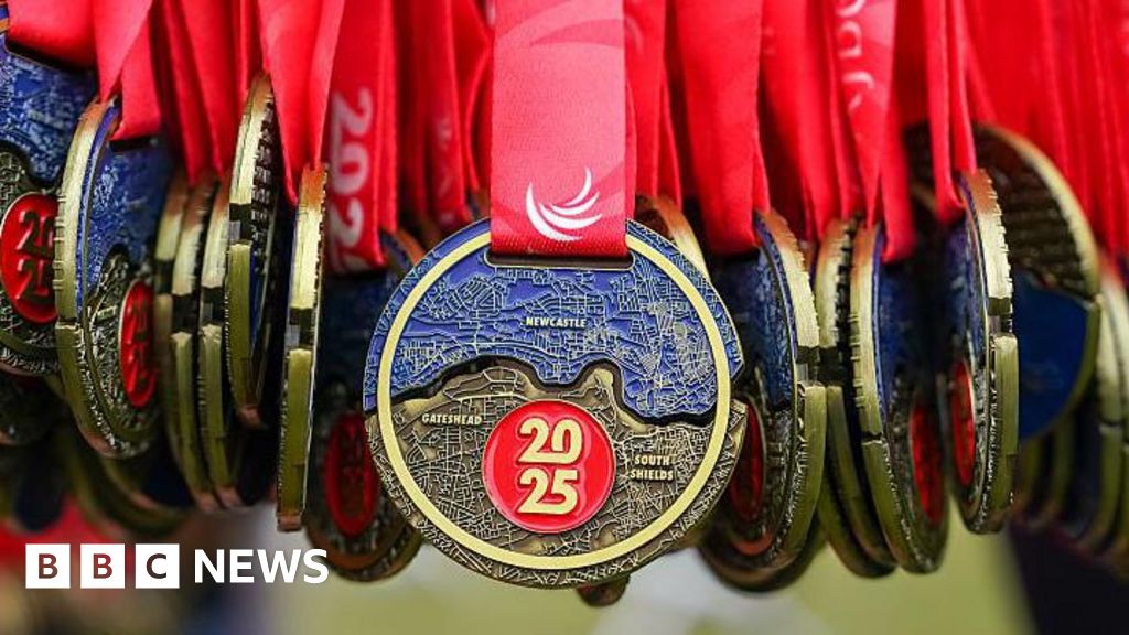 Great North Run medals show Sunderland instead of Newcastle