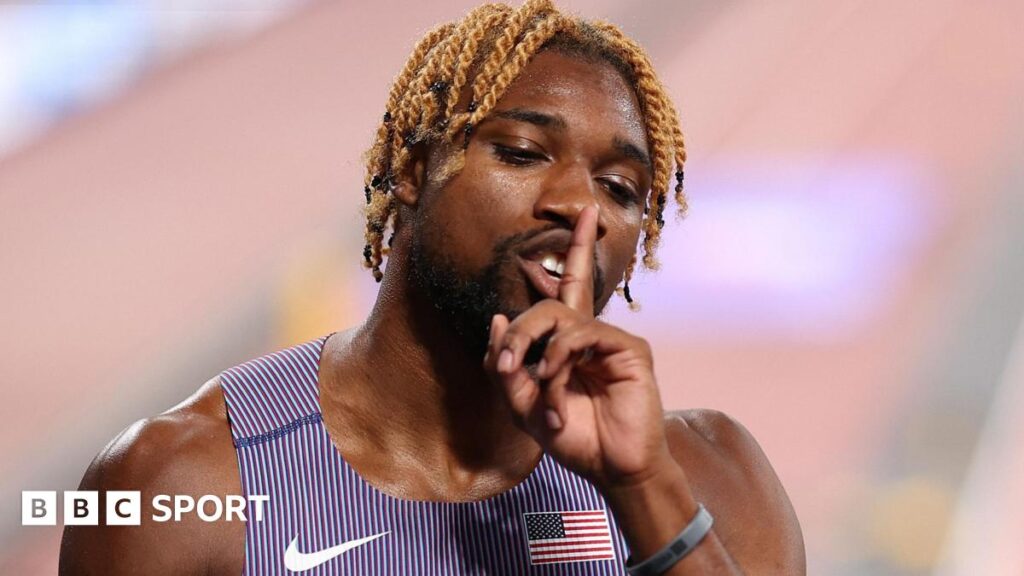 Noah Lyles makes statement before 200m final – but do mind games work?