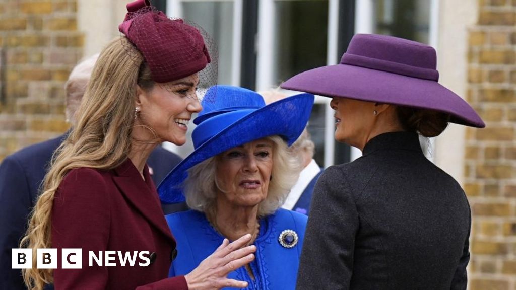 Trump and Melania meet the royals at Windsor
