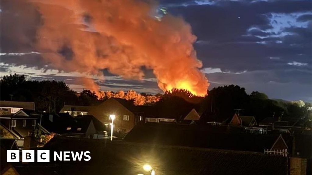 Emergency services at serious warehouse incident