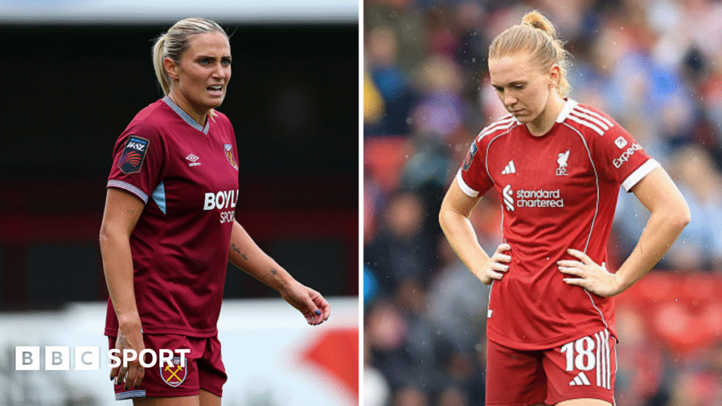Liverpool and West Ham: Nine games, nine losses for dire WSL bottom two