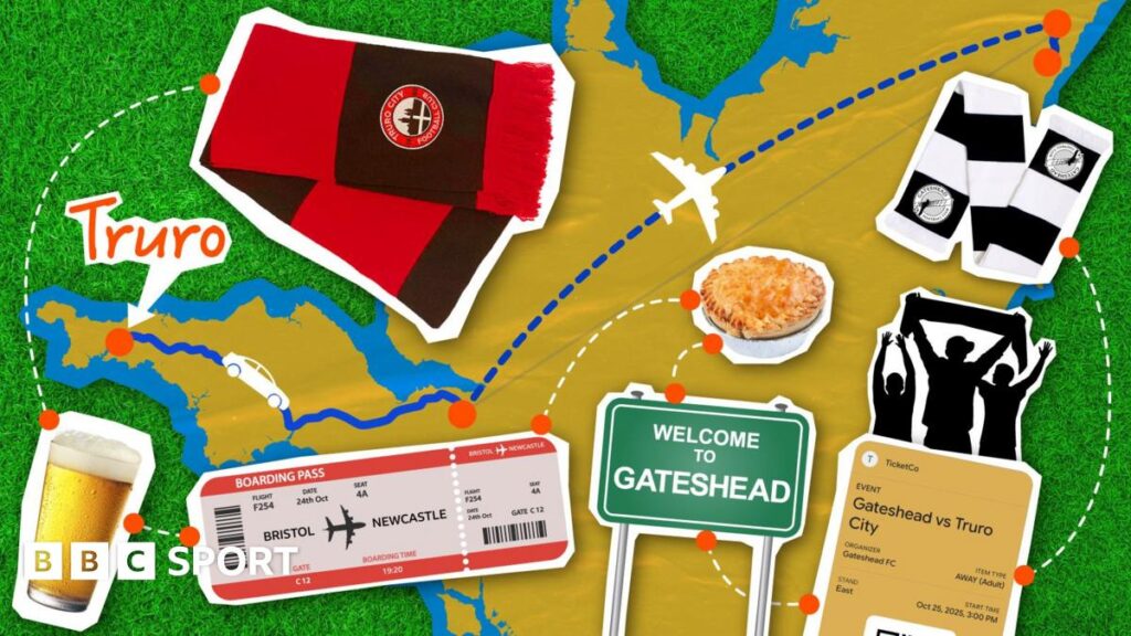 Gateshead vs Truro: Fans travel 914 miles for furthest away match in English football history Gateshead vs Truro: Fans travel 914 miles for furthest away match in English football history