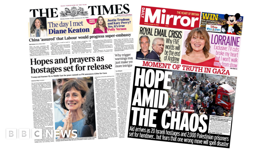 ‘Hostages set for release’ and ‘Hope amid the chaos’