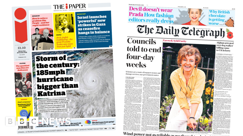 ‘Storm of the century’ and ‘Farewell, Sybil Fawlty’