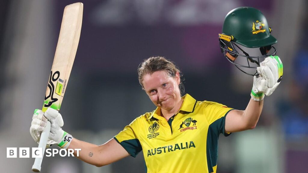 Women’s Cricket World Cup 2025: Australia captain Alyssa Healy’s brilliant 142 helps holders beat India in record chase Women’s Cricket World Cup 2025: Australia captain Alyssa Healy’s brilliant 142 helps holders beat India in record chase