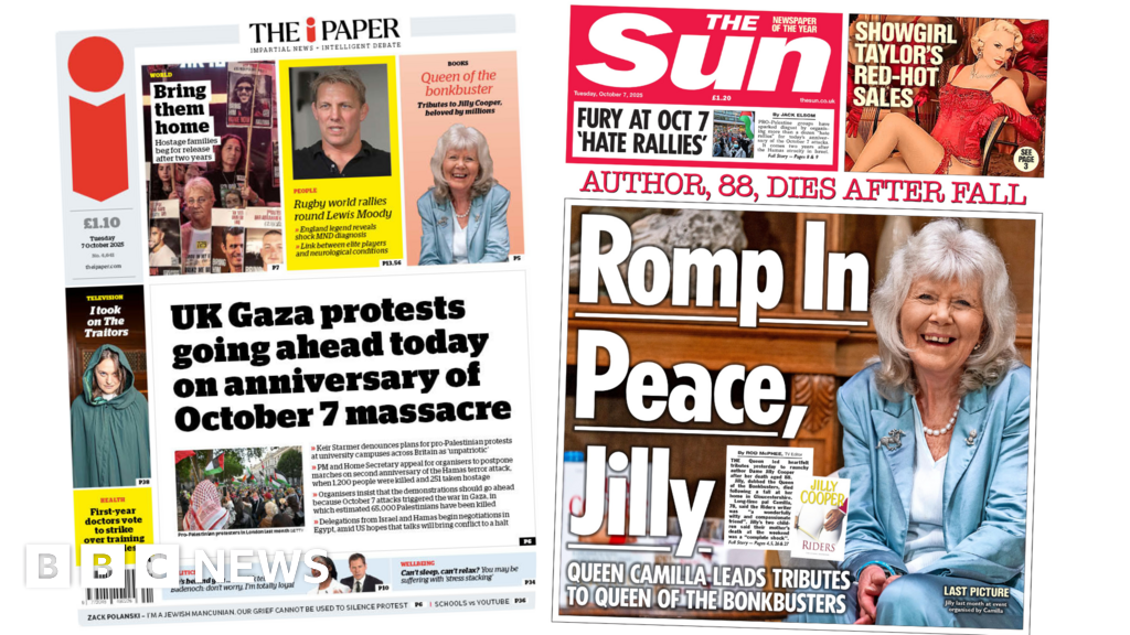 ‘UK Gaza protests going ahead’ and ‘Romp in Peace, Jilly’