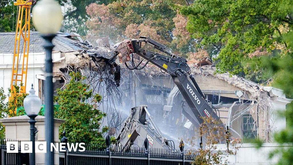 Entire White House East Wing to be demolished within days
