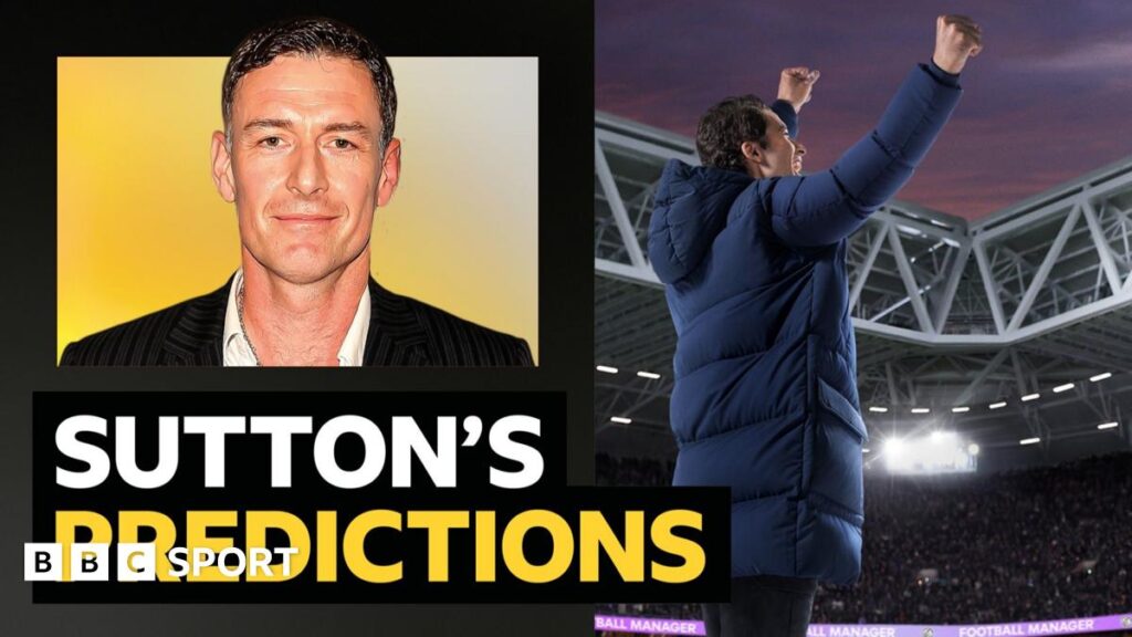 Premier League predictions: Chris Sutton v Football Manager, the game – and AI Premier League predictions: Chris Sutton v Football Manager, the game – and AI