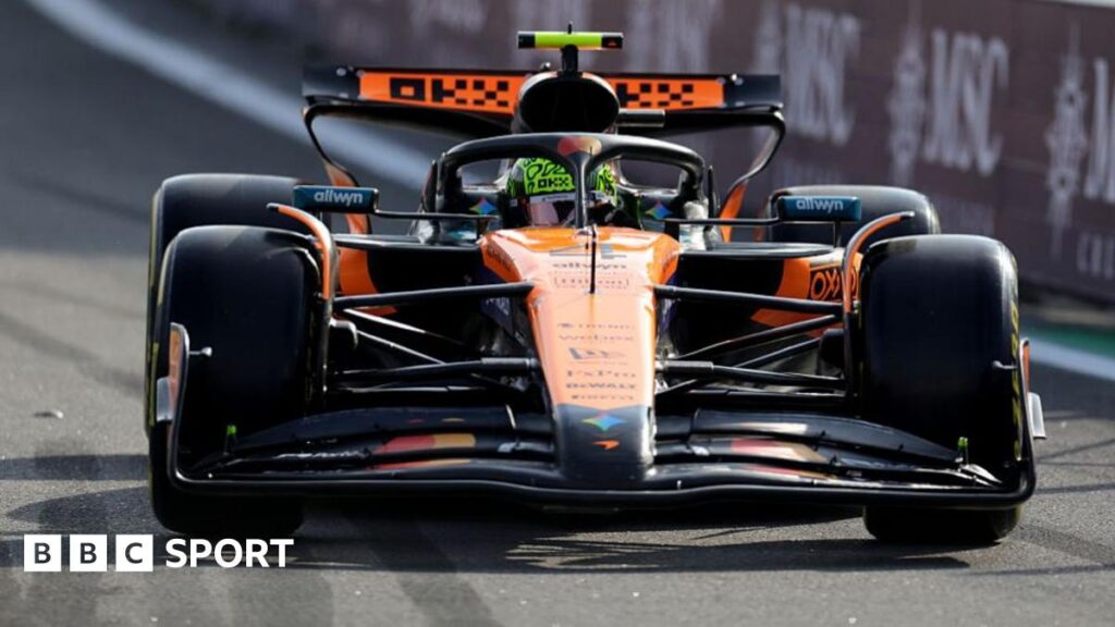 Sao Paulo Grand Prix: Lando Norris takes sprint pole with Oscar Piastri third in Interlagos Sao Paulo Grand Prix: Lando Norris takes sprint pole with Oscar Piastri third in Interlagos