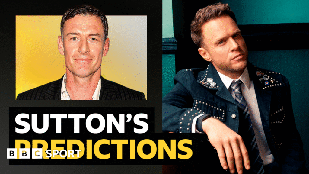 Premier League predictions: Chris Sutton v singer Olly Murs – and AI Premier League predictions: Chris Sutton v singer Olly Murs – and AI