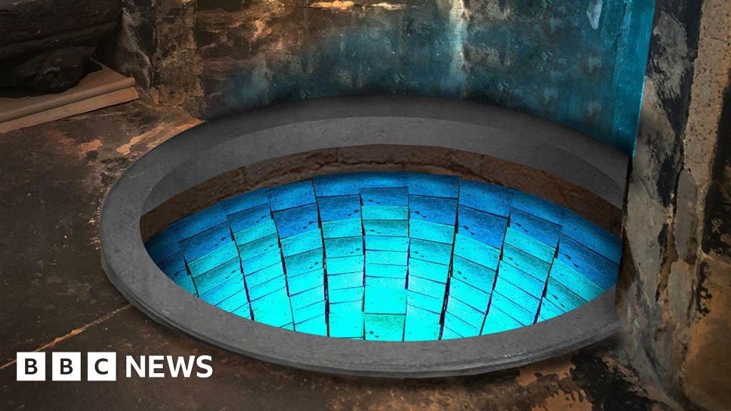 Hidden well in Glasgow Cathedral crypt shines blue with mosaic Hidden well in Glasgow Cathedral crypt shines blue with mosaic